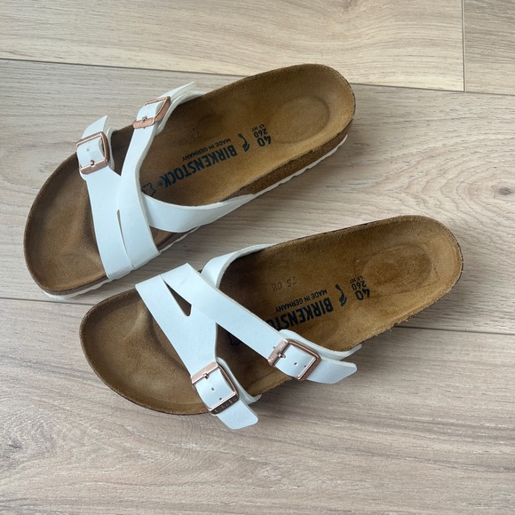 BIRKENSTOCK white yao balance sandals NWOB / size 40 - Picture 6 of 6